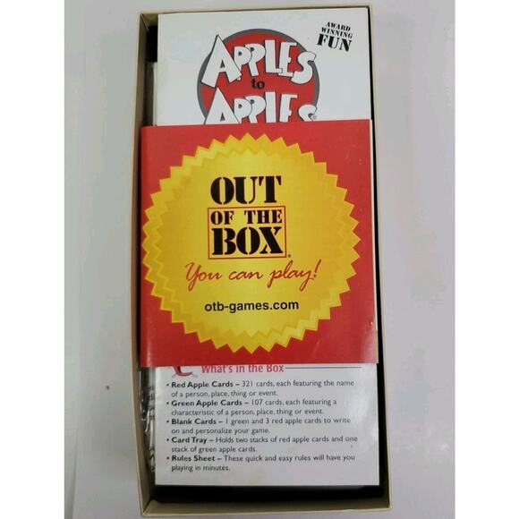 APPLES to APPLES Card Game 2001 Edition-Complete-Used - Picture 6 of 7
